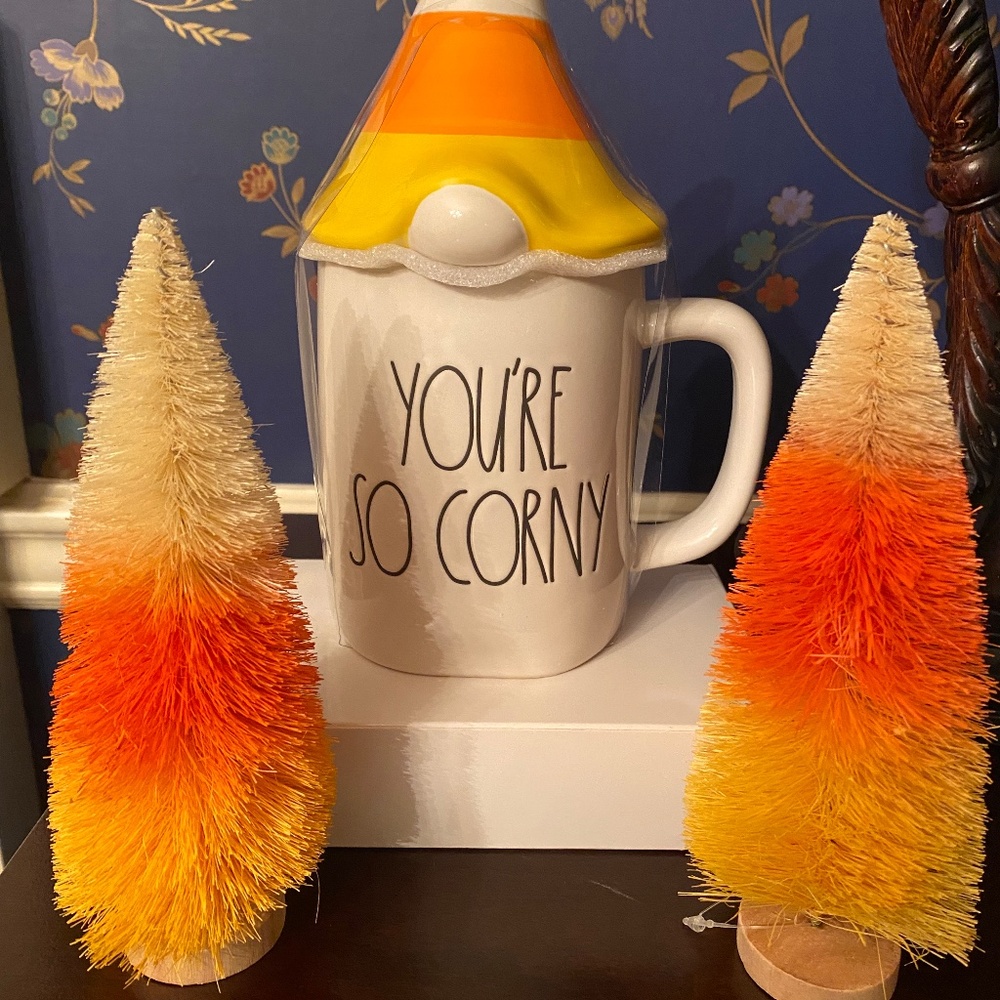 Rae Dunn Halloween "You're so Corny" figural mug great for Tiered Tray